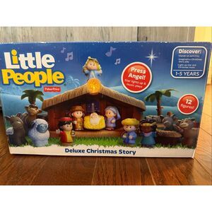 2006 Fisher Price Little People Deluxe Christmas Story Nativity Set Music & Ligh